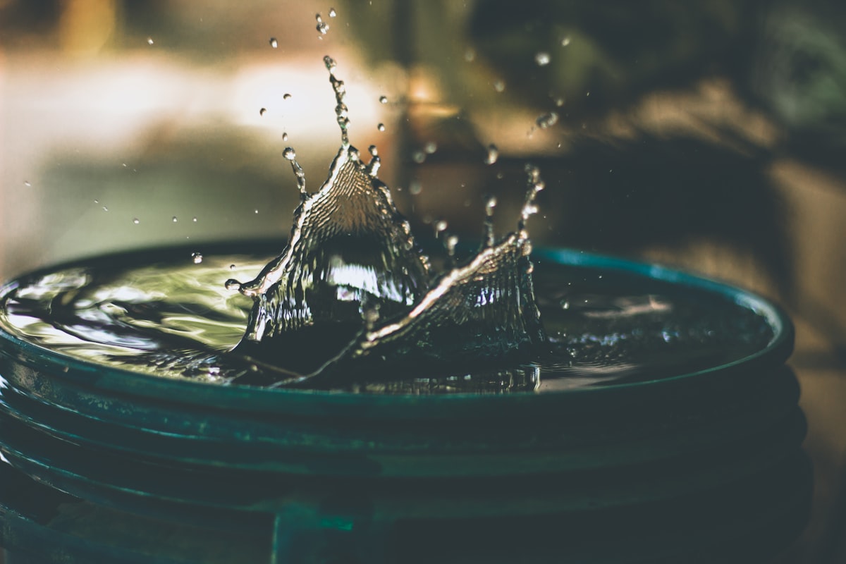 Water stain spreading on a wall